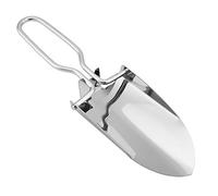 Fdit Pala Pieghevole, Pala da Campeggio Portatile in Acciaio Inossidabile con Custodia da Trasporto per Giardinaggio Pesca Scavo Attrezzo da Esterno Pieghevole da 22 Cm