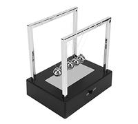 Fdit Palline a Pendolo di Newton, Tempo di Oscillazione più Lungo, Divertente Dispositivo per Alleviare lo Stress Sul Lavoro, Dimensioni del Prodotto Combinato 12 X 9 X 13 Cm, Ideale per la Famiglia