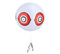 Fdit Palloncino Spaventa Uccelli, Esca Gonfiabile Predator Modello Occhio 3D con Colori Vivaci per Terreni Agricoli Frutteto, Dispositivo Repellente in PVC da 40 Cm Spaventa Gli Uccelli (White)