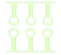 Fdit Paraurti da Muro Fermaporta in Silicone 6 Pezzi Design Anticollisione Verde Ideale per L'uso Domestico nel Bagno Protegge Pareti e Mobili