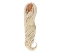 Fdit Parrucca per Bambola, Sostituzione dei Capelli di Seta Morbida e Riccia Lunga con Cuoio Capelluto Simulato per Bambole per lo Styling con Circonferenza della Testa da 22 a 23 Cm (Oro Latte)