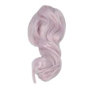 Fdit Parrucca per Bambola, Sostituzione dei Capelli di Seta Morbida e Riccia Lunga con Cuoio Capelluto Simulato per Bambole per lo Styling con Circonferenza della Testa da 22 a 23 Cm (PURPLE)