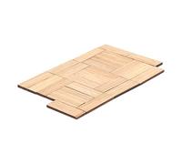 Fdit Pavimento Realistico per Casa delle Bambole in bambù, Decorazione per Pavimento in Miniatura per Scene di Box/Cover delle Bambole in Scala 1:12, Scelta Perfetta, 24 Pezzi