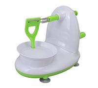 Fdit Pelapatate per Mele, Sbucciatrice a Manovella con Lame in Acciaio Inossidabile e Base di Aspirazione Sottovuoto per Mele, Patate o Verdure (Versione normale)