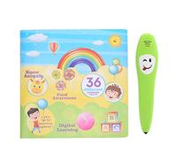 Fdit Penna per Leggere i Punti per Bambini con Cognizione degli Animali e Strumenti Musicali, Penna per L'apprendimento Logico per L'illuminazione e la Cognizione, Giocattolo per Libri per Bambini