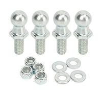 Fdit Perni di Montaggio a Sfera da 4 Pezzi, Perni a Sfera da 13 Mm con Rondelle e Dadi di Bloccaggio in Nylon per Applicazioni di Armadietti Marini per e Bauli per Cofano di Auto