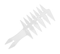 Fdit Pettine di Capelli Alla Larghezza della Molla per i Lati a Doppia Parte Pettine per Acconciatura in Metallo Chiaro Senza Nodi (WHITE)
