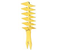 Fdit Pettine di Capelli Alla Larghezza della Molla per i Lati a Doppia Parte Pettine per Acconciatura in Metallo Chiaro Senza Nodi (GOLD)