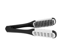 Fdit Pettine di Serraggio a V -a Forma di V -a Doppio Lato per Levigare le Scale dei Capelli e la Prevenzione delle Complicazioni, Ideale per la Cura dei Capelli Quotidiani, Muscoli Addominali Neri+