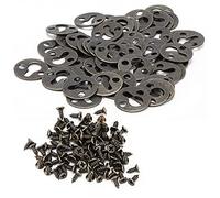 Fdit Pezzi per Appendere Ganci per Telaio in Lega di Zinco, Confezione da 50 Ganci per Buco della Serratura per Cornici, Decorazioni da Parete, Specchi e Decorazioni,