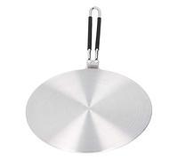 Fdit Piastra Diffusore di Calore, Adattatore per Piano Cottura a Induzione con Manico in Silicone per una Distribuzione Uniforme del Calore e Protezione delle Pentole (24cm#)