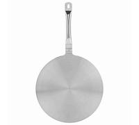 Fdit Piastra Diffusore di Calore in Acciaio Inossidabile, Convertitore di Calore per Fornelli a Gas e a Induzione con Manico, Adatto per Pentole in Ceramica con Padelle in Ferro e (24 cm)