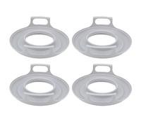 Fdit Piastra Fredda per Microonde, Vassoio per il Trasporto di Ciotole per Microonde a Prova di Fuoriuscite con Comode Maniglie per Ciotole Fino a 10,5 Pollici