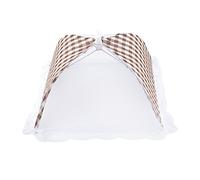 Fdit Pieghevole Cibo Ombrello Coperchio Up Dome Mesh Fly Wasp Insetto Netto BBQ attrezzo della 12.5 * 12.2 ''(Beige)