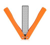 Fdit Pietra per Affilare Coltelli Diamantata, Affilacoltelli Pieghevole a Doppia Faccia Grana 400/600 per Utensili da e Uso Esterno Pietra per Affilare Portatile da 9,06 Pollici (YELLOW)