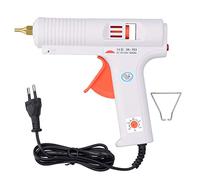 Fdit Pistola Colla a Caldo 110W Regolabile, Antiustione Portatile per DIY Artigianato e Riparazioni - 11mm, Temperatura Aggiustabile, Design Sicuro con Spia Luminosa