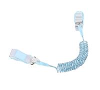 Fdit Polsino di Sicurezza per Bambini con Testa Rotante Blu a 360 Gradi per Esterni, Cinturino per Bambini con Riflesso Notturno per Viaggi e Uso Esterno