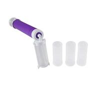 Fdit Pompa per Aerografo Manuale, Strumenti per Decorare Torte Glitter Fai da Te Pistola a Spruzzo Colorante Spolverino per Cupcakes Biscotti e Dessert 4 Pezzi (Viola)