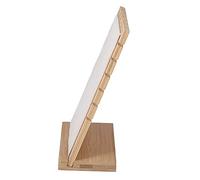 Fdit Porta di Gioielli Durevoli con Superficie Liscia, Supporto Pratico a Catena per Il Negozio, Materiale Ecologico (Beige)