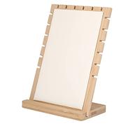 Fdit Porta di Gioielli Durevoli con Superficie Liscia, Supporto Pratico a Catena per Il Negozio, Materiale Ecologico (White)