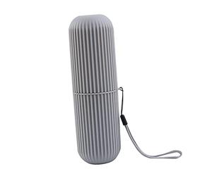 Fdit Porta Spazzolino da Denti, Porta Spazzolino da Viaggio Portatile con Plastica per Alimenti per Campeggio, Viaggi D'affari, Scuola, Design Ermetico e Durevole, può Contenere 2-3