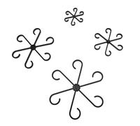 Fdit Porta Steli per Piante, Clamp/Holder di Supporto Durevoli, Facile da Usare per Piante Rampicanti, Giardini Domestici, Supporti per Raccolta in Plastica da 4 Pezzi (Black)