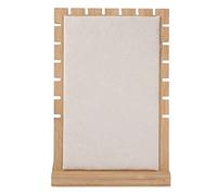 Fdit Portabiatte da Visualizzazione Dell'organizzatore di Bracciale a metà Catena, Supporto per Gioielli del Gruppo di Montaggio Semplice per L'uso per l'attività Domestica (Beige)