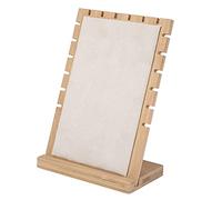 Fdit Portapattonata a Catena in Legno, Previene i Graffi di Gioielli, Display Comodi per Bracciali, Materiale Ecologico (Beige)
