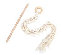 Fdit Portarotolo da Parete in Corda di Cotone, Squisiti Dettagli Fatti a Mano, Comodo Carico e Scarico, per Bagno, Soggiorno, Sicuro e Robusto, Colore