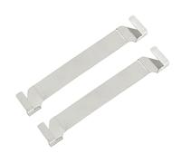 Fdit Portaspatola per Piastra da 2 Pezzi, Portautensili per Barbecue in Acciaio Inossidabile con Supporto a Clip Sicuro per Cottura al Barbecue