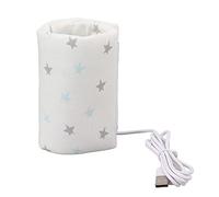 Fdit Portatore di Bottiglia per Alimentazione USB Portatile per Latte per Bambini Isolato, Riscaldando Rapidamente la Bottiglia per Bambini [5V 2A Power Bank] (A forma di stella)