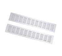 Fdit Presa D'aria per Griglia di Ventilazione Lega di Alluminio Premium Adatta Rettangolare per Piastra di Ventilazione per Armadietto 2 Pezzi per Armadi, Scarpiere, Armadi (lega di alluminio 3)