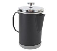 Fdit Pressa Francese in Acciaio Inossidabile Versatile Caffettiera Prodotta a Mano per Avventure All'aria Aperta 1000 Ml (BLACK)