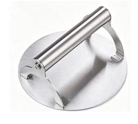 Fdit Pressa per Hamburger in Acciaio Inossidabile 430, Schiacciahamburger Antiruggine per Panini Panini e Tortini da 6,57 Pollici (Diametro 16,7 cm/6,57 Pollici)