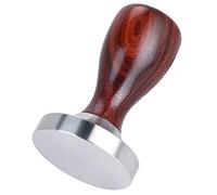 Fdit Pressino caffè da 58 Mm, Pressino in Acciaio Inossidabile con Manico in Legno per la Preparazione del caffè, Strumento per Casa e Ufficio, Altezza 94 Mm