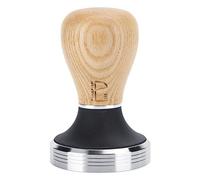 Fdit Pressino per caffè Professionale, Pressa per Polvere Piatta in Acciaio Inossidabile da 58 Mm con Manico Ergonomico in Legno Regolabile in Altezza per Macchina per caffè (Registro di colore