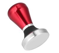 Fdit Pressino per caffè Regolabile da 58 Mm con Manico Ergonomico, 3 Guarnizioni Incluse per Macchina, Acciaio Inossidabile in Rosso