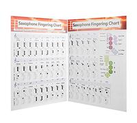 Fdit Programma di Aiuti per le Dita del Sassofono Manuale di Base per Principianti Easy Learning Paper Portable