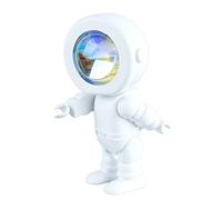 Fdit Proiettore di Luce a LED Robot Astronauta Rotazione a 360 Gradi Decorazione Creativa della Stanza con Timer di Controllo Remoto per Camera da Letto dei Bambini (Ricarica con tocco)