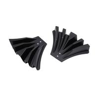 Fdit Prolunga per Dispersore di Acqua Piovana Deviatore per Grondaia, Confezione da 2, Facile Installazione per Pluviali 3x4 2x3 Proteggi Fondamenta Prato Giardino (Black)