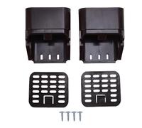 Fdit Prolunghe per Pluviali per Grondaia, 3x4 Pollici Prolunga per Pluviali Stile A con Protezione per Animali 2 Set Raccordi in Plastica con Viti (Brown)