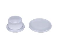 Fdit Protezione Paraurti per Porta in Silicone da 3 Pezzi, Rotonda Autoadesiva