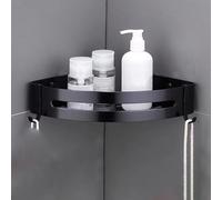 Fdit Punch Dochoin Storage Rack Alluminio in Lega per Bagno Scaffale Ad Angolo Niente Scaffale a Monte a Parete con Cuscinetto di Carico Forte per il Bagno della Dell'hotel in Casa (Triangolare)
