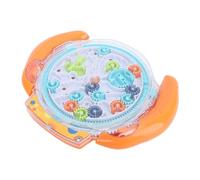 Fdit Puzzle 3D per Bambini Rompicapo, Giocattolo Labirinto Multi-Livello con Controllo degli Ingranaggi, Giocattolo Educativo per Bambini, Palla di Plastica per Abilità Motorie Fine (ORANGE)