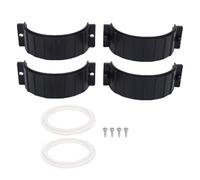 Fdit Raccordi Dado Divisi per Riscaldatore Spa in Plastica, Kit di Unione Flangia Riscaldatore Balboa da 2 Pollici per Vasca Idromassaggio 2 Paia di Installazione Senza Tubi Tagliati