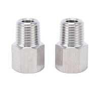 Fdit Raccordo Svasato per Birra in Acciaio Inossidabile, Adattatore 2 Pezzi 1/4" FFL X 1/4" MPT con Guarnizione a Tenuta Stagna per il Collegamento del Blocco delle Sfere Alle