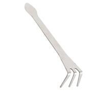 Fdit Rastrello per Radici in Acciaio Inossidabile, 3 Punte per Allentare il Terreno, Strumento per Bonsai, per Rimuovere le Erbacce, con Impugnatura Ergonomica per gli Appassionati