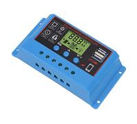 Fdit Regolatore di Carica Solare con Display LCD, Controller per Batteria