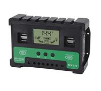 Fdit Regolatore di Carica Solare Controller con Display LCD e Doppia USB