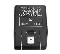Fdit Relay Lampeggiatore LED CF14 per Segnale di Direzione Hyper Flash Fix 12V, relè LED a 3 Pin a Lungo Servizio